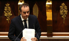 Le Premier ministre Sébastien Lecornu à l'Assemblée nationale, le 14 octobre 2025. ( AFP / THOMAS SAMSON )
