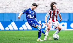 Un joueur bastiais célèbre son but en demandant l'intégration de la Corse au sein de l'UEFA