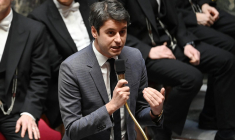 Gabriel Attal, le 14 mars 2023, à Paris ( AFP / ALAIN JOCARD )