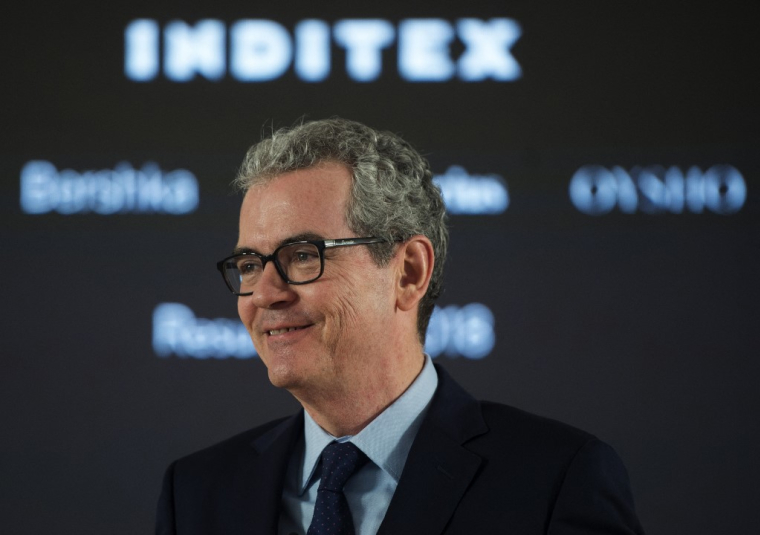 Pablo Isla à Arteixo, en Espagne, le 13 mars 2019. ( AFP / MIGUEL RIOPA )