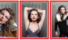 Les trois couvertures du magazine "Time" consacrant Taylor Swift personnalité de l'année 2023, le 6 décembre.  ( TIME / TIME Person of the Year / INEZ VAN LAMSWEERDE AND VINOODH  )