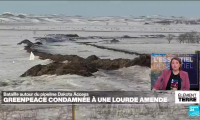 Greenpeace condamné à une lourde amende pour des manifestation contre un pipeline
