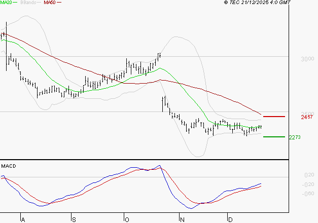 DASSAULT SYSTEMES SA : Attendre un test du support