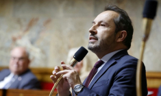 Le député RN du Nord Sébastien Chenu à l'Assemblée nationale, le 29 avril 2025.  ( AFP / Ludovic MARIN )