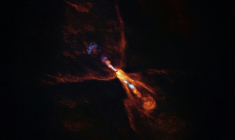 Image de la jeune étoile HOPS-315 et de son disque protoplanétaire, publiée par l'Observatoire européen austral (ESO), le 16 juillet 2025 ( European Southern Observatory / Handout )