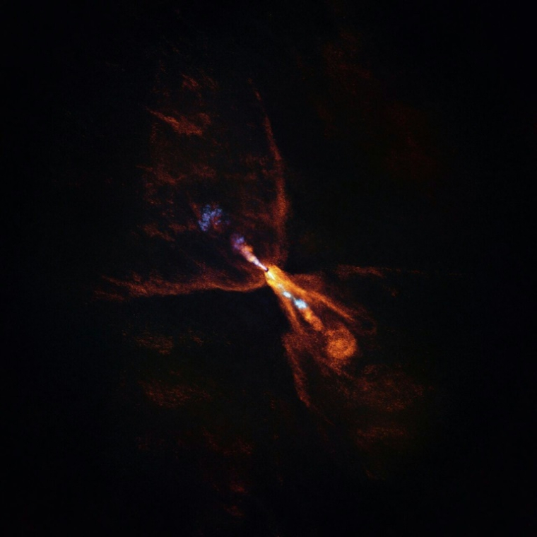 Image de la jeune étoile HOPS-315 et de son disque protoplanétaire, publiée par l'Observatoire européen austral (ESO), le 16 juillet 2025 ( European Southern Observatory / Handout )