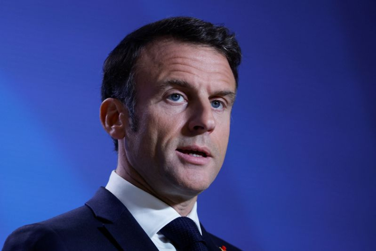 Emmanuel Macron lors d'un sommet à Bruxelles