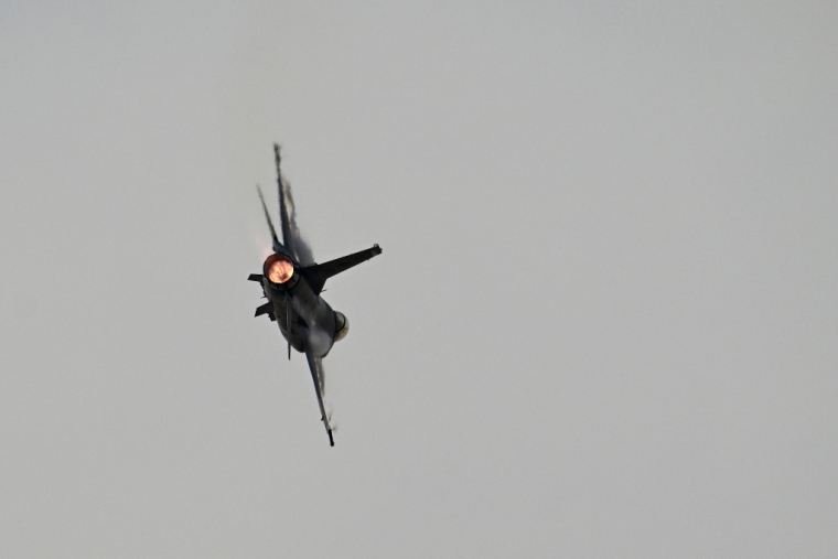 Un F16. (illustration) ( AFP / GIUSEPPE CACACE )