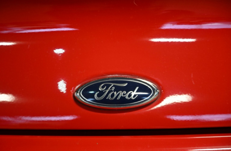 Lors de la présentation des résultats annuels début février, Ford prévoyait un bénéfice opérationnel proforma entre 7 et 8,5 milliards de dollars et un flux de trésorerie de 4,5 milliards ( AFP / Ina FASSBENDER )