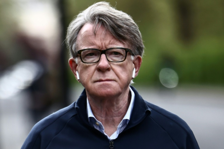 L'ancien ambassadeur du Royaume-Uni aux États-Unis, Peter Mandelson, à Londres, le 20 avril 2026 ( AFP / Henry NICHOLLS )