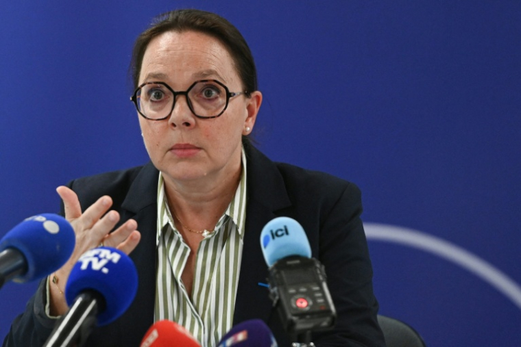 La procureure de Nîmes Cécile Gensac à Nîmes le 2 mai 2025 ( AFP / SYLVAIN THOMAS )