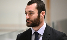 Louis Sarkozy à Paris le 25 septembre 2025  ( AFP / JULIEN DE ROSA )