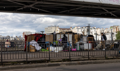 La Chapelle, à Paris, le 6 juin 2026. ( AFP / JOEL SAGET )