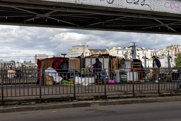 La Chapelle, à Paris, le 6 juin 2026. ( AFP / JOEL SAGET )