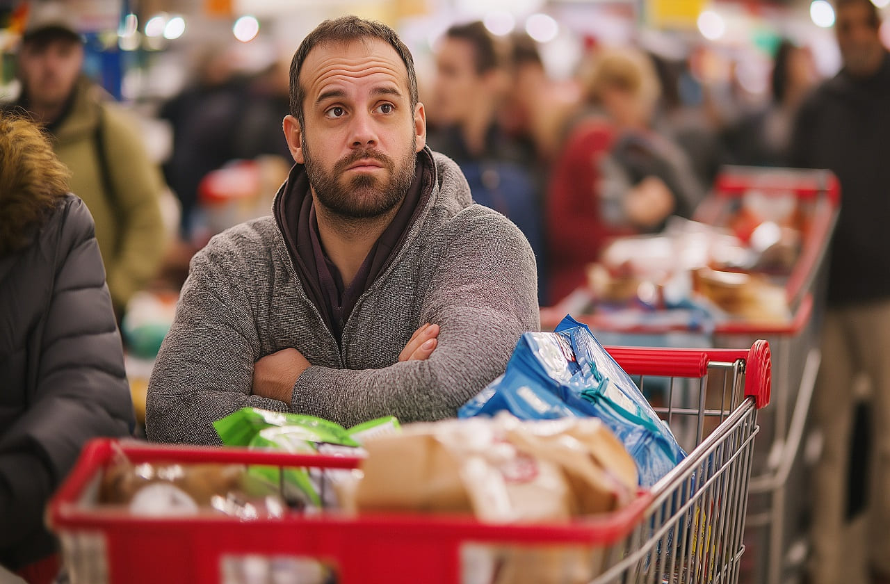 Il faudra encore patienter pour retrouver des méga promotions en supermarché et en ligne. (Crédit photo : Adobe Stock / image générée par IA)