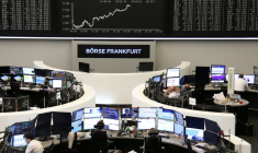 Graphique de l'indice allemand DAX à la bourse de Francfort