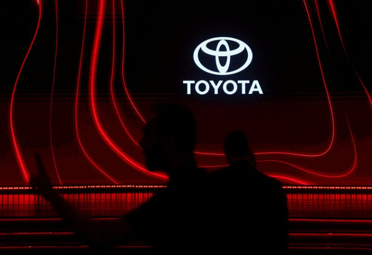 Le logo Toyota lors d'un événement à Mumbai