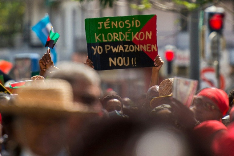 Manifestation contre le chlordécone à Fort-de-France en Martinique, le 27 mars 2021 ( AFP / Lionel CHAMOISEAU )
