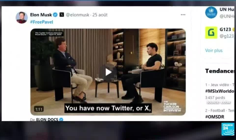 Le patron de Telegram toujours en garde à vue, Macron récuse toute "décision politique"