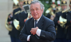 Le PDG de GL Events Olivier Ginon le 20 juillet 2026 à Paris ( AFP / LUDOVIC MARIN )