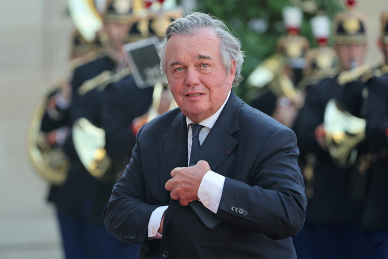 Le PDG de GL Events Olivier Ginon le 20 juillet 2026 à Paris ( AFP / LUDOVIC MARIN )