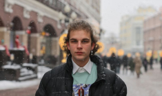 Igor Lvov, étudiant et militant politique, à Moscou