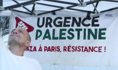 Rassemblement en soutien à Gaza place de la République à Paris