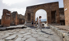 Le site archéologique de l'ancienne ville romaine de Pompéi