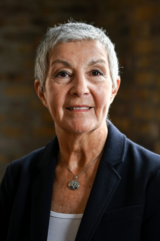 Marji Mansfield, retraitée arrêtée le 5 juillet lors d'une manifestation de soutien au mouvement Palestine Action le 31 juillet 2025  ( AFP / Justin TALLIS )