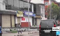 Opération "ville morte" à Kinshasa, initiée par la coalition d'opposition C64