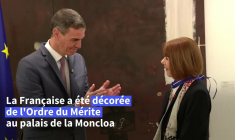 Gisèle Pelicot décorée par le Premier ministre espagnol Pedro Sanchez