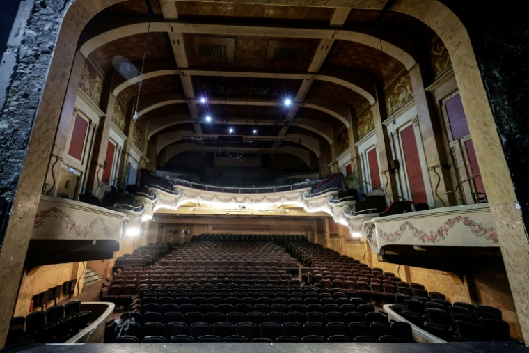 La salle de spectacle du Palace, avant sa rénovation, le 4 décembre 2025 à Paris ( AFP / STEPHANE DE SAKUTIN )
