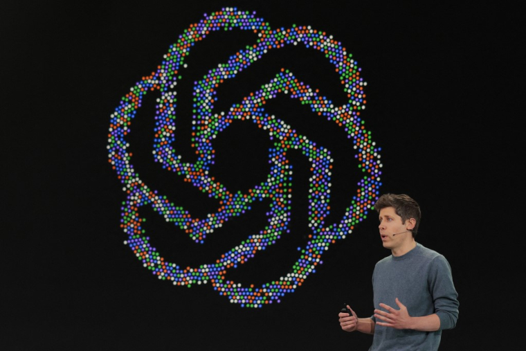 Sam Altman, PDG d'OpenAI,  le 29 septembre 2026, à San Francisco ( GETTY IMAGES NORTH AMERICA / HEATHER DIEHL )