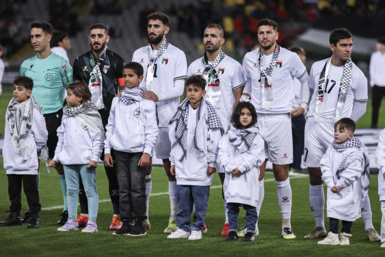 La magnifie joie commune de la Palestine et de la Syrie en Coupe arabe