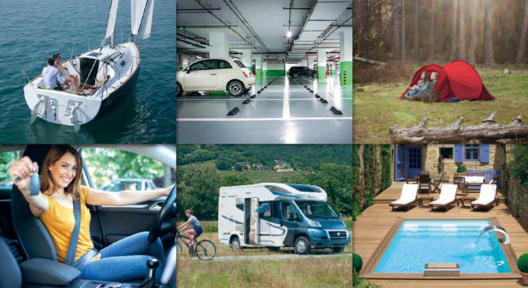 Gagnez de l'argent en louant vos actifs : jardin, maison, bateau, piscine etc... (© DR)(© Freepik/cc/ Benjamin Celier/ Trigano/Beneteau)