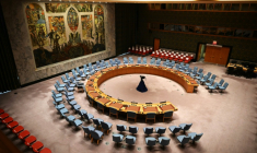 Salle de réunion du Conseil de sécurité de l'ONU, le 26 septembre 2024 à New York ( POOL / Leon Neal )