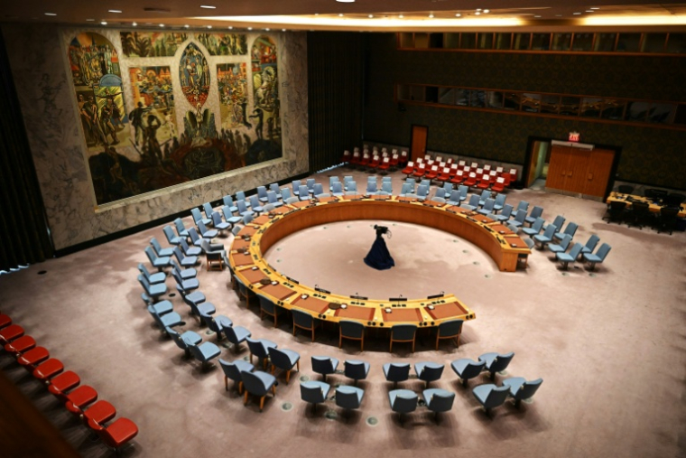 Salle de réunion du Conseil de sécurité de l'ONU, le 26 septembre 2024 à New York ( POOL / Leon Neal )