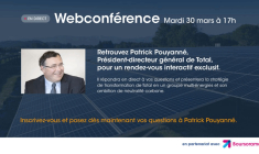Evénement : webconférence avec Patrick Pouyanné, PDG de Total