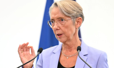 La Première ministre française Elisabeth Borne lors d'une conférence de presse