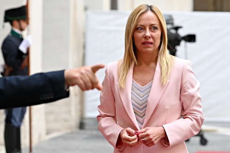 Giorgia Meloni, le 13 septembre 2023, à Rome ( AFP / Andreas SOLARO )