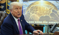 Donald Trump à Washington, aux États-Unis, le 20 mai 2025. ( GETTY IMAGES NORTH AMERICA / CHIP SOMODEVILLA )