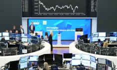 Le graphique de l'indice boursier allemand DAX à la bourse de Francfort