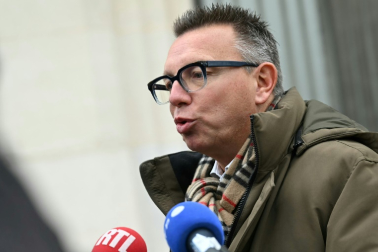 Cyril Chabanier, président du syndicat CFTC, le 17 janvier 2025 à Paris ( AFP / Bertrand GUAY )
