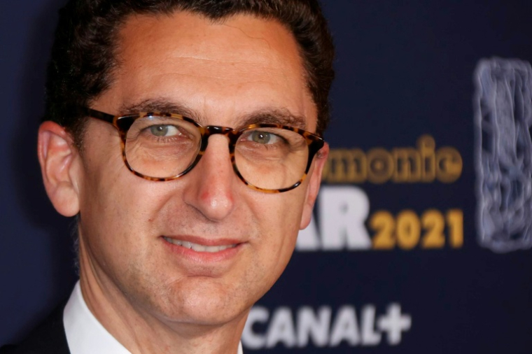Maxime Saada, président de Canal+, à son arrivée à la 46e cérémonie des César à l'Olympia à Paris, le 12 mars 2021 ( POOL / Thomas SAMSON )
