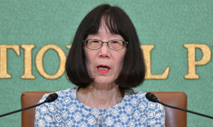 La présidente de la Cour pénale internationale (CPI), la Japonaise Tomoko Akane, le 14 juin 2024 à Tokyo ( AFP / Kazuhiro NOGI )