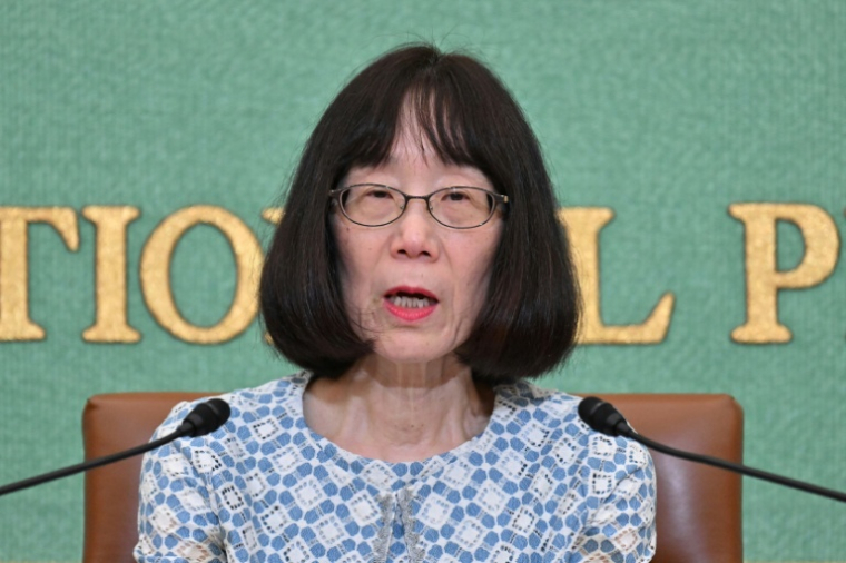 La présidente de la Cour pénale internationale (CPI), la Japonaise Tomoko Akane, le 14 juin 2024 à Tokyo ( AFP / Kazuhiro NOGI )