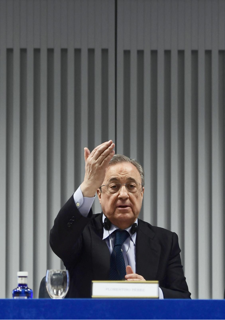Florentino Perez, PDG du groupe de constrcution ACS. ( AFP / PIERRE-PHILIPPE MARCOU )