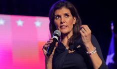 Nikki Haley, candidate républicaine à l'élection présidentielle lors d'un événement de campagne à Fort Worth