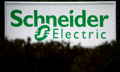 PHOTO D'ARCHIVES : Logo de Schneider Electric à Nantes