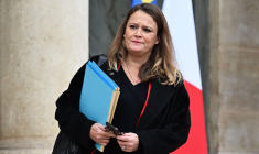 Olivia Grégoire à Paris le 29 novembre 2022. ( AFP / EMMANUEL DUNAND )